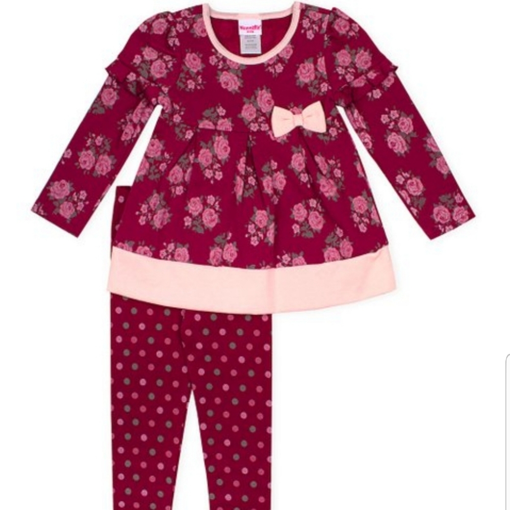 18M Polka Dot Floral Matching set